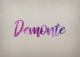 Demonte Watercolor Name DP