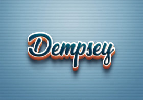 Cursive Name DP: Dempsey