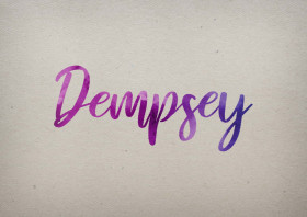 Dempsey Watercolor Name DP