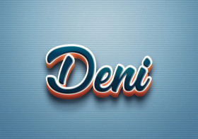 Cursive Name DP: Deni