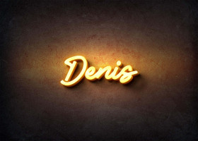 Glow Name Profile Picture for Denis