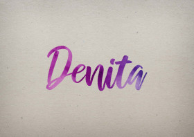 Denita Watercolor Name DP