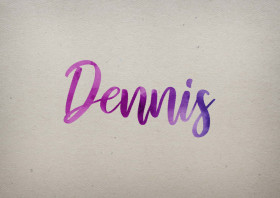 Dennis Watercolor Name DP