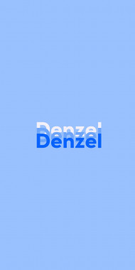 Name DP: Denzel