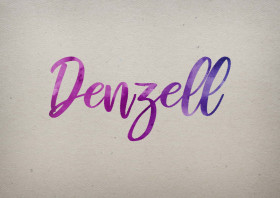 Denzell Watercolor Name DP
