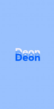 Name DP: Deon