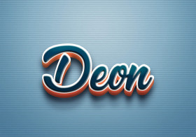 Cursive Name DP: Deon