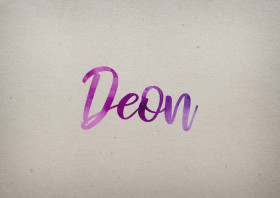 Deon Watercolor Name DP