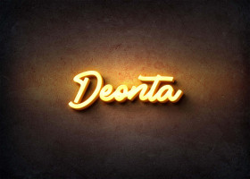 Glow Name Profile Picture for Deonta