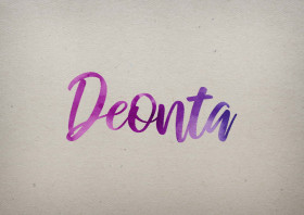 Deonta Watercolor Name DP