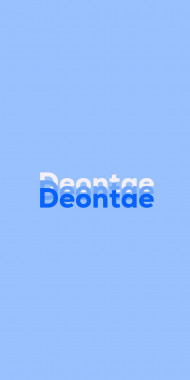 Name DP: Deontae