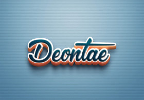Cursive Name DP: Deontae