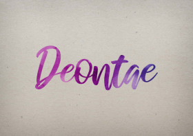 Deontae Watercolor Name DP
