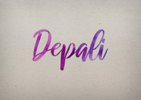 Depali Watercolor Name DP