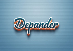 Cursive Name DP: Depander