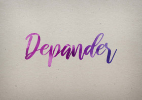 Depander Watercolor Name DP