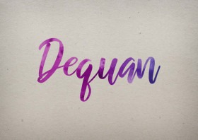 Dequan Watercolor Name DP
