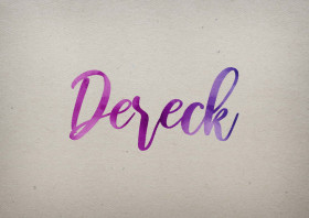 Dereck Watercolor Name DP