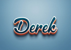 Cursive Name DP: Derek