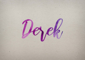 Derek Watercolor Name DP