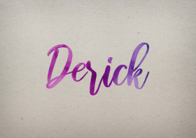 Derick Watercolor Name DP
