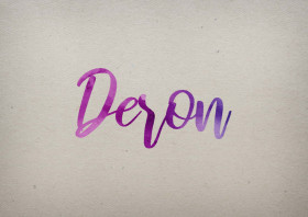 Deron Watercolor Name DP