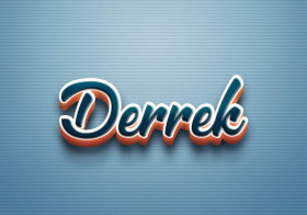 Cursive Name DP: Derrek