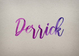 Derrick Watercolor Name DP