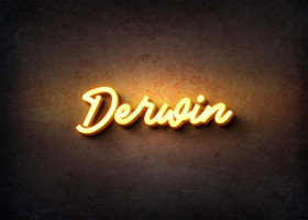 Glow Name Profile Picture for Derwin