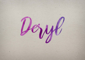 Deryl Watercolor Name DP