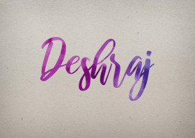 Deshraj Watercolor Name DP