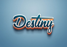 Cursive Name DP: Destiny