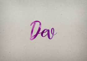 Dev Watercolor Name DP