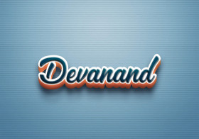 Cursive Name DP: Devanand