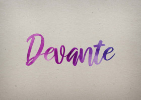 Devante Watercolor Name DP
