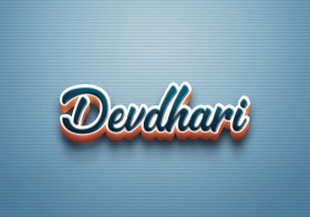Cursive Name DP: Devdhari