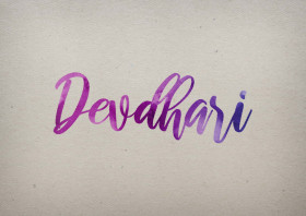 Devdhari Watercolor Name DP