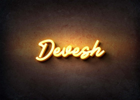 Glow Name Profile Picture for Devesh