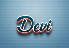 Cursive Name DP: Devi
