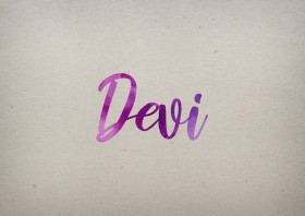 Devi Watercolor Name DP
