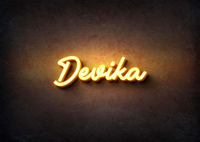 Glow Name Profile Picture for Devika