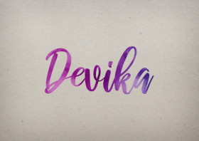 Devika Watercolor Name DP