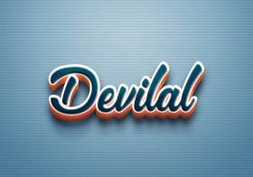Cursive Name DP: Devilal