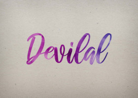 Devilal Watercolor Name DP