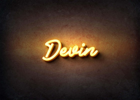 Glow Name Profile Picture for Devin
