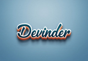 Cursive Name DP: Devinder