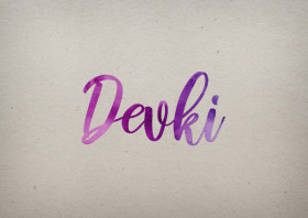 Devki Watercolor Name DP