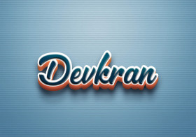 Cursive Name DP: Devkran