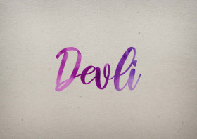 Devli Watercolor Name DP