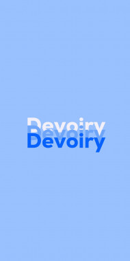 Name DP: Devoiry